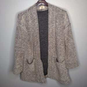 Marine Layer Black and White Cardigan
